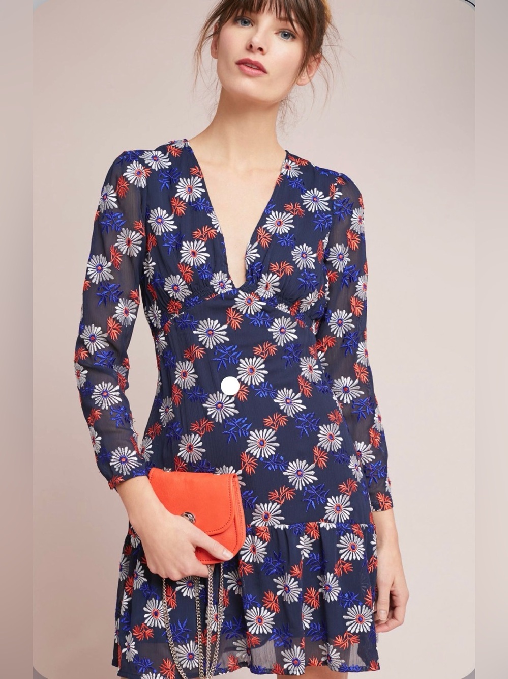 Anthropologie Everly Floral Dress